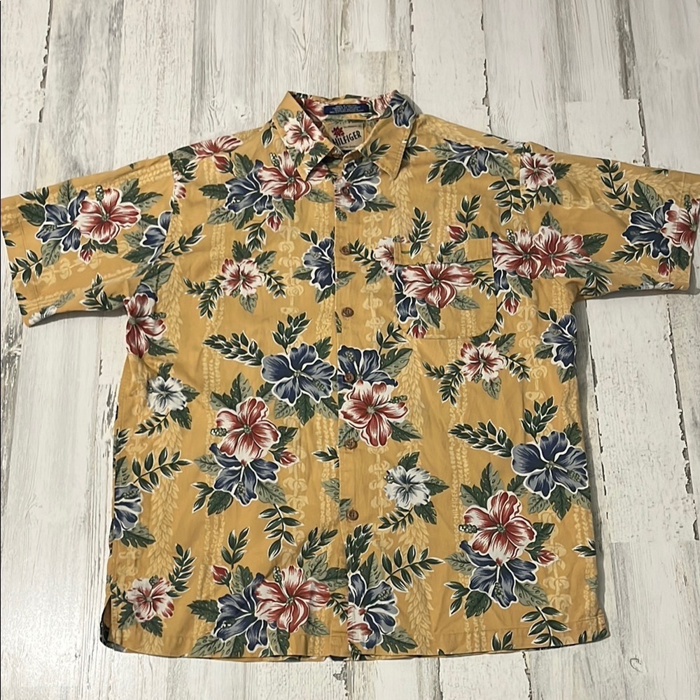 Vintage Tommy Hilfiger Floral Button Down Size Large